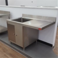 2020 new design stainless steel kitchen sink cabinet for commercial use custom made