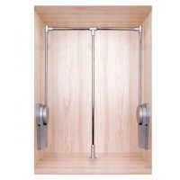 High quality durable heavy metal pull down closet rod clothing rail wardrobe lift