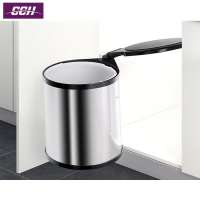 Stainless steel kitchen cabinet garbage bin waste bin trash can