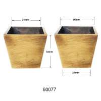 Square brass caster cup, brass cup for furniture legs 60077